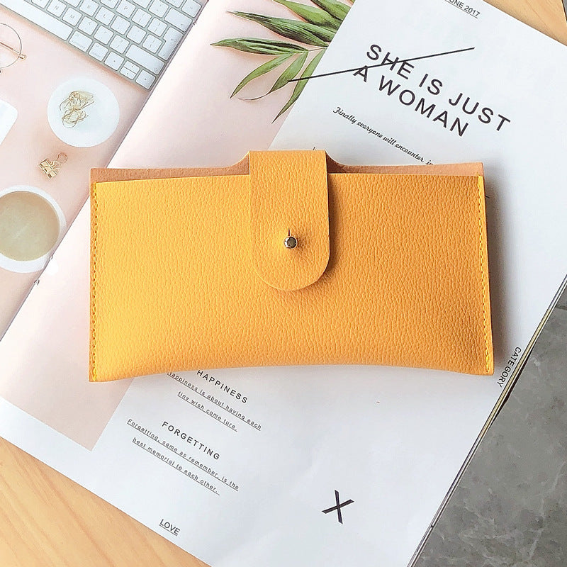 Stylische Strukturierte Leder Brieftasche Brehn