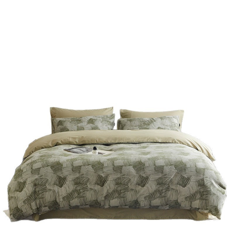 Elegante Bettwäschegarnitur aus Baumwoll-Lyocell-Mix mit feinem Blumenjacquard und verdecktem Hotelverschluss