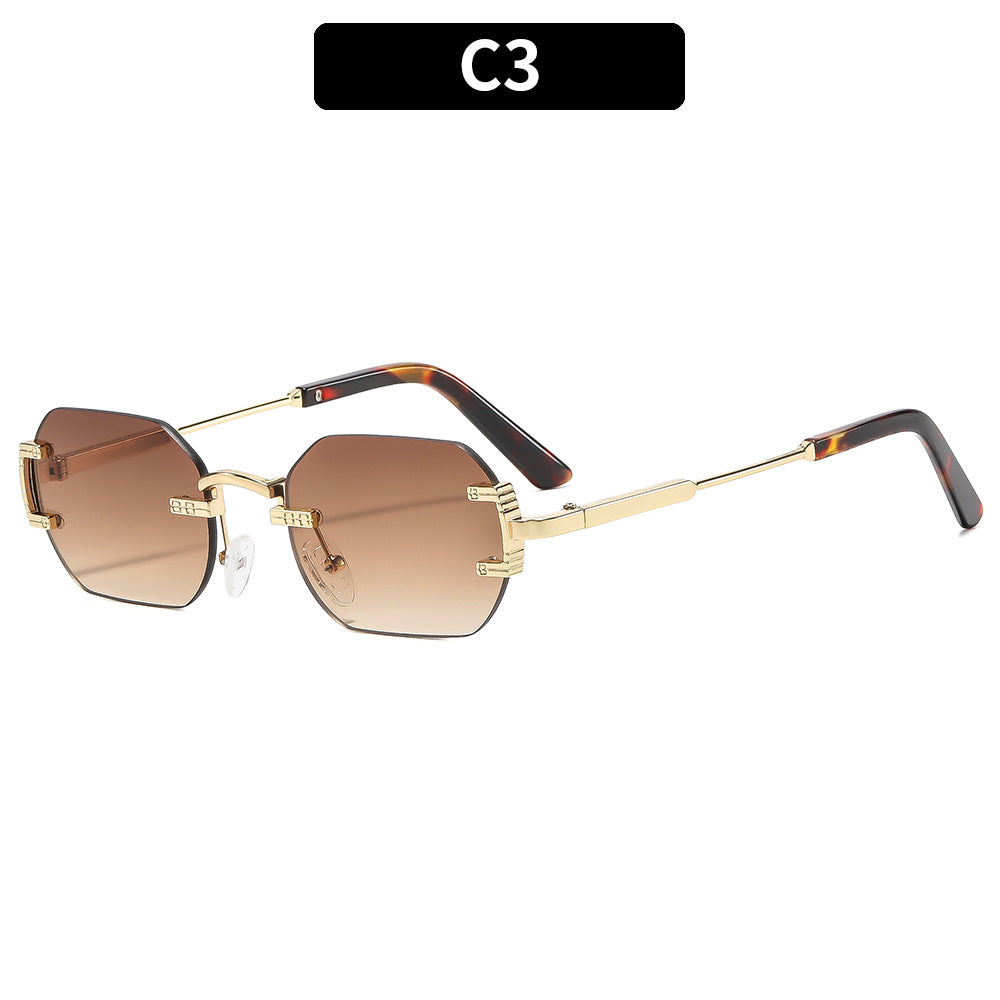 Stylische geometrische Rahmenbrille