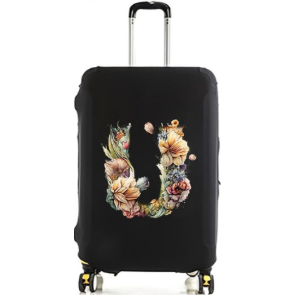 Damen Hartschalenreisekoffer mit floralem Initial-Design Brehn