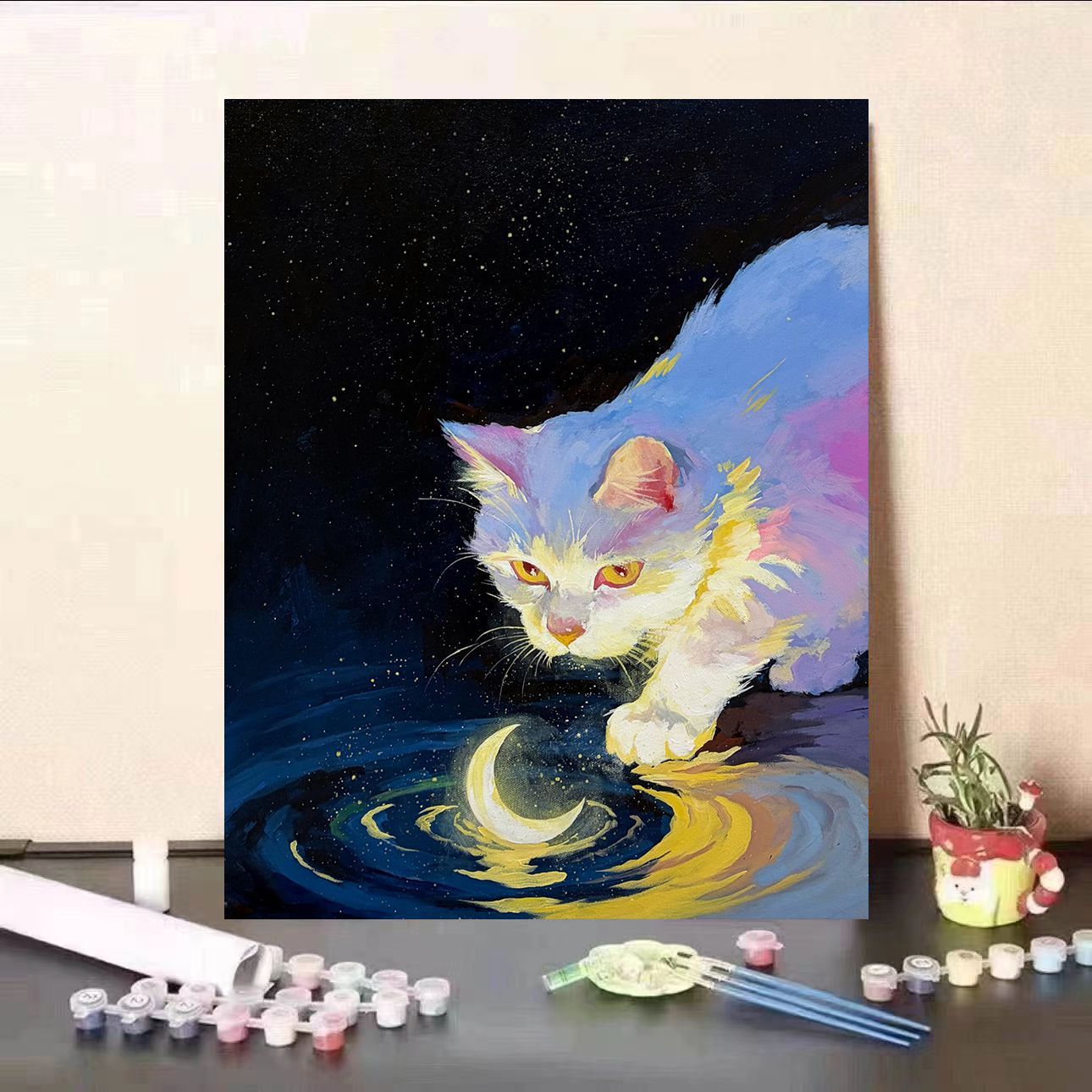 Kat-Themen Fantasy Wandkunst Leinwanddruck Brehn
