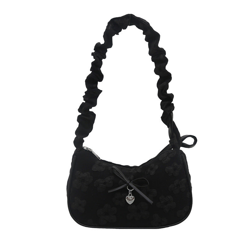 Elegante florale verzierte Schultertasche Brehn