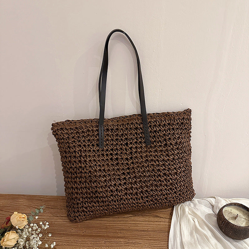 Handgewebte Strohtasche