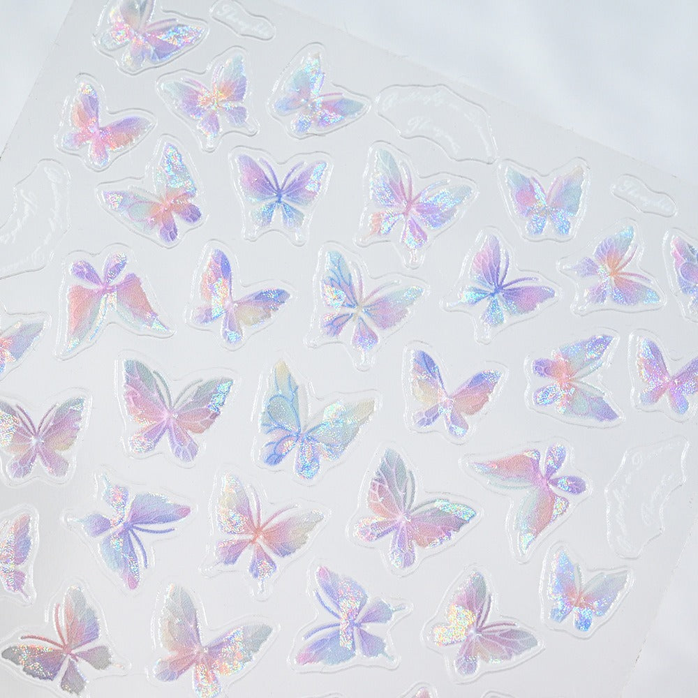 Dekorative Schmetterling Nagel Art Aufkleber