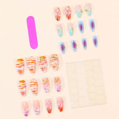 Dekoratives Floral 3D Acryl Nagelkunst Design Brehn