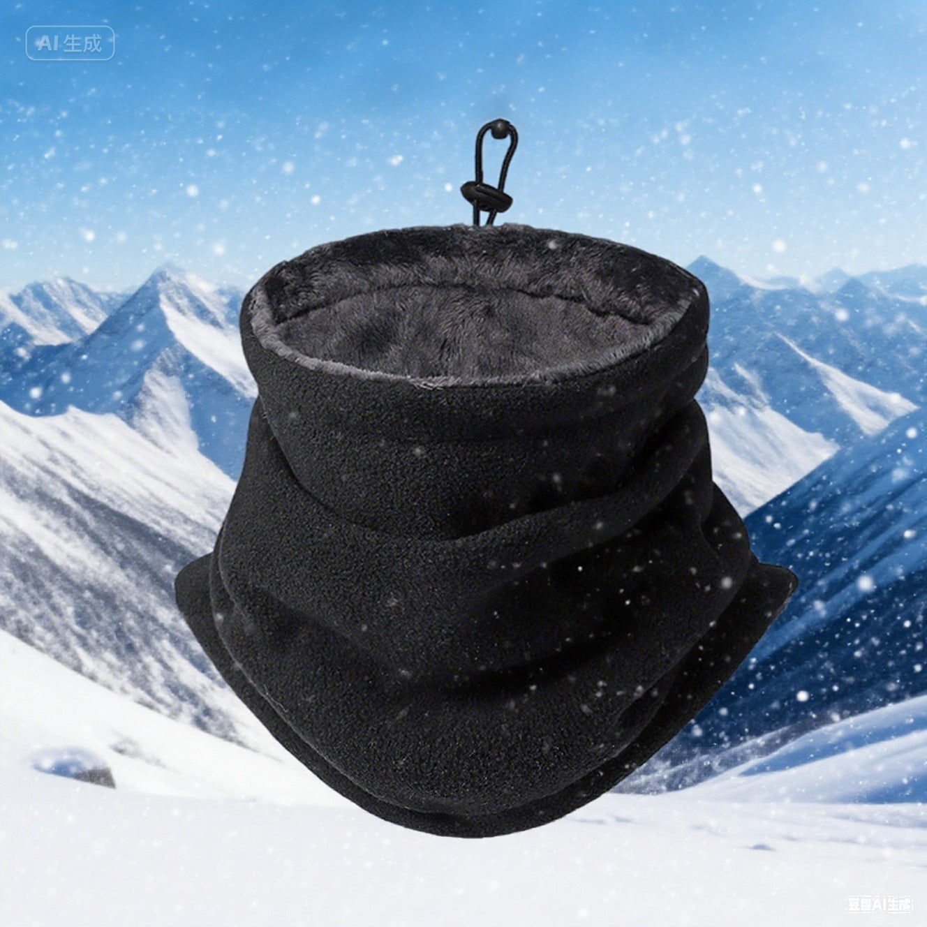Damen Flauschiger Winter-Wendehalstuch Brehn