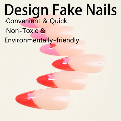 Kunstnagelset mit Herz-Design Brehn