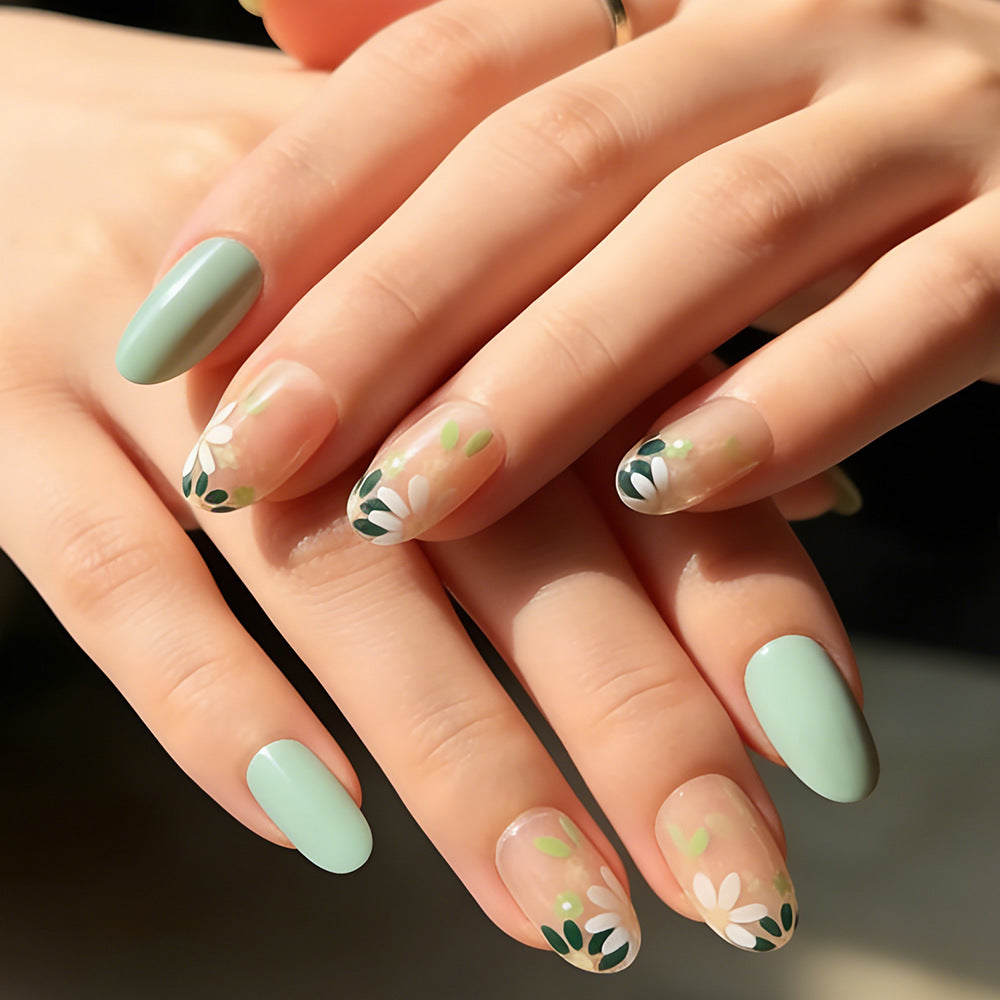 Press-On Floral Nail Art Set Brehn