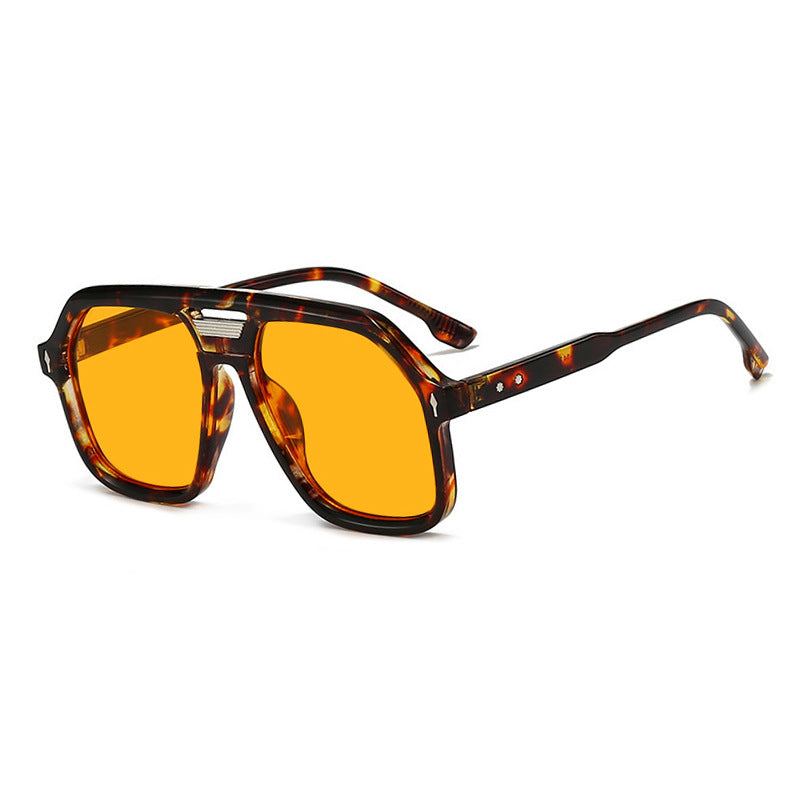 Damen oversized Sonnenbrille mit polygonalem Rahmen und UV-Schutz Brehn