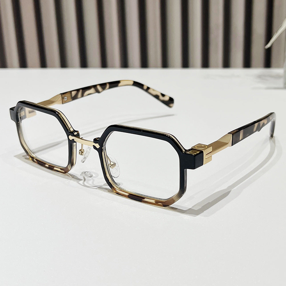 Moderne geometrische rechteckige Sonnenbrille Brehn