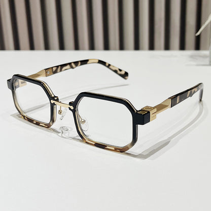 Moderne geometrische rechteckige Sonnenbrille Brehn