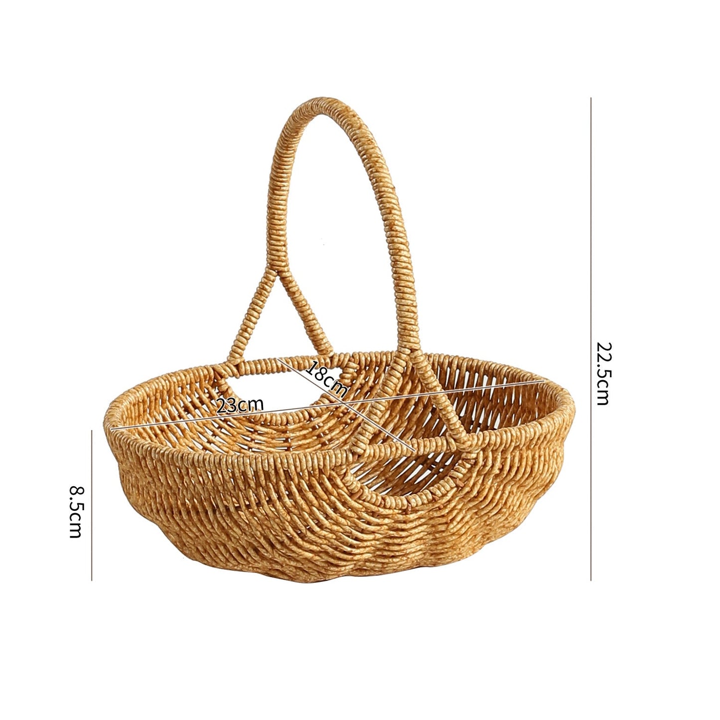Handgewebter Artisan Marktkorb Brehn