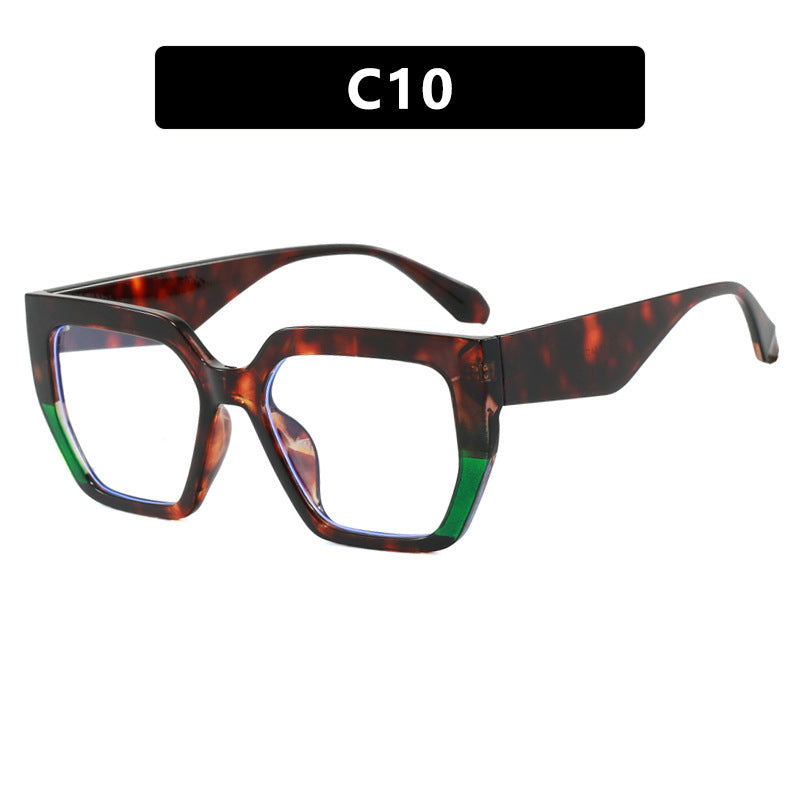 Damen geometrische Brille im modischen Schildkrötenmuster Brehn