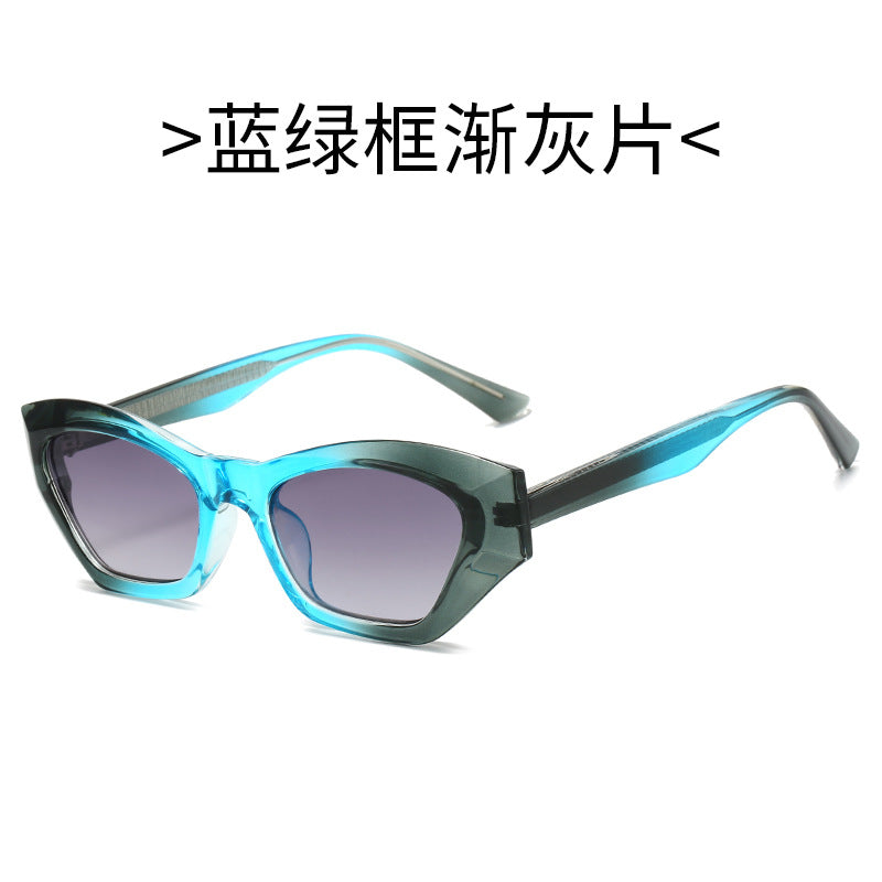 Damen Cat-Eye Sonnenbrille mit modernen transparenten Akzenten Brehn