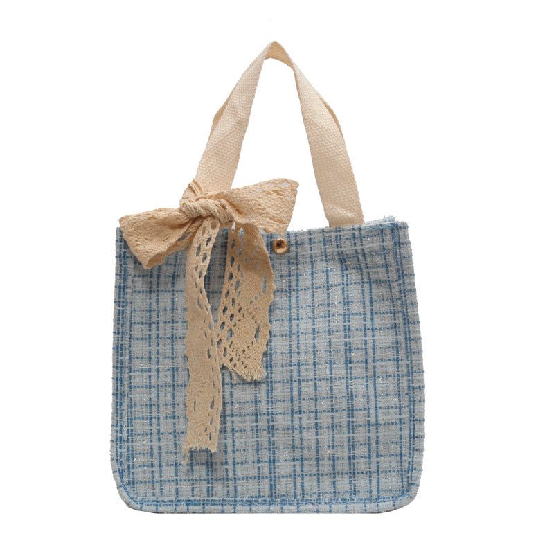 Spitzen-Detail Strukturierte Tote Bag