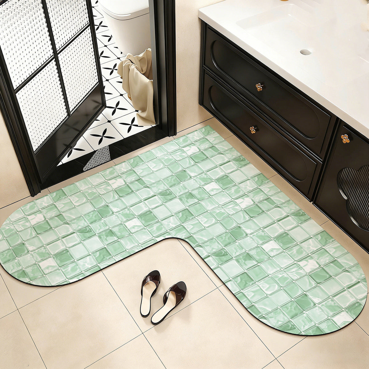 Memory Foam U-förmige Badmatte