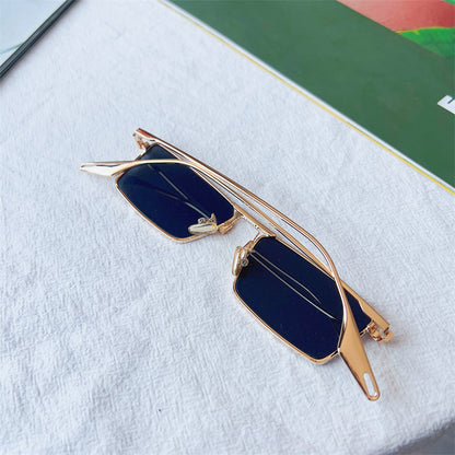 Modebewusste geometrische Fassung Sonnenbrille Brehn