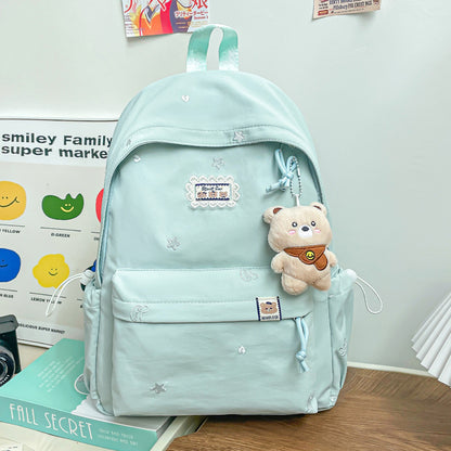Stylischer backpack mit floralem Schmuck Brehn