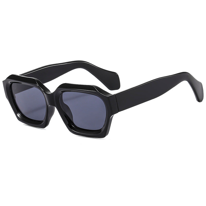 Damen Designer-Sonnenbrille mit markantem geometrischen Rahmen und polarisierenden Gläsern Brehn