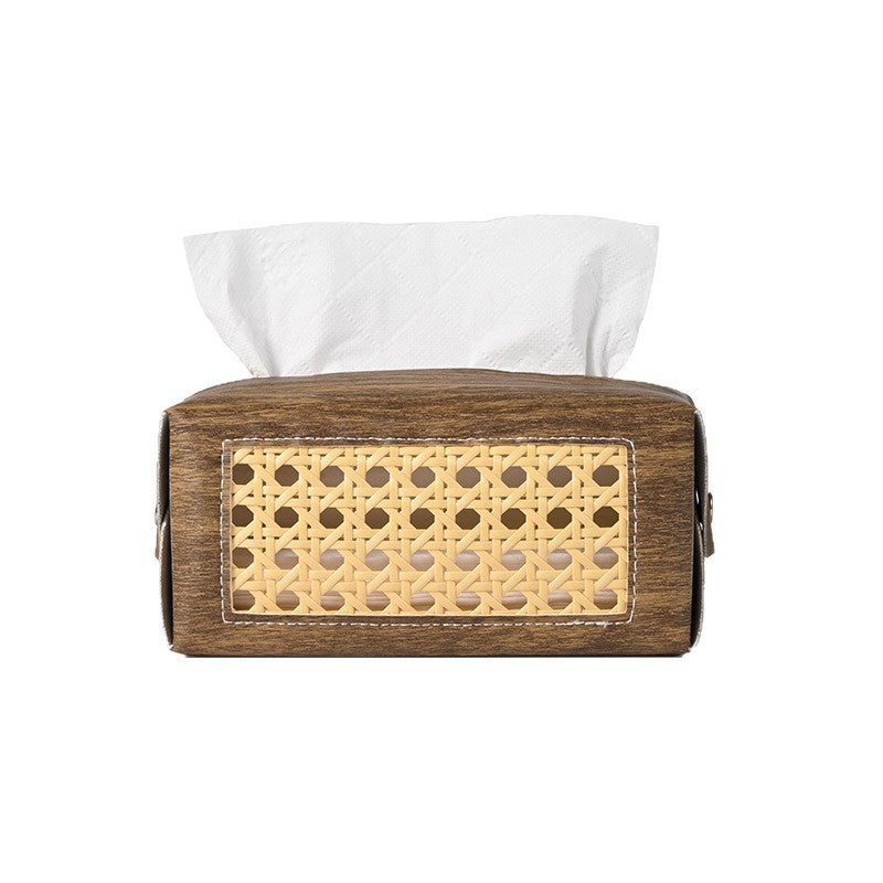 Dekorativer Rattan Muster Papiertaschenhalter Brehn