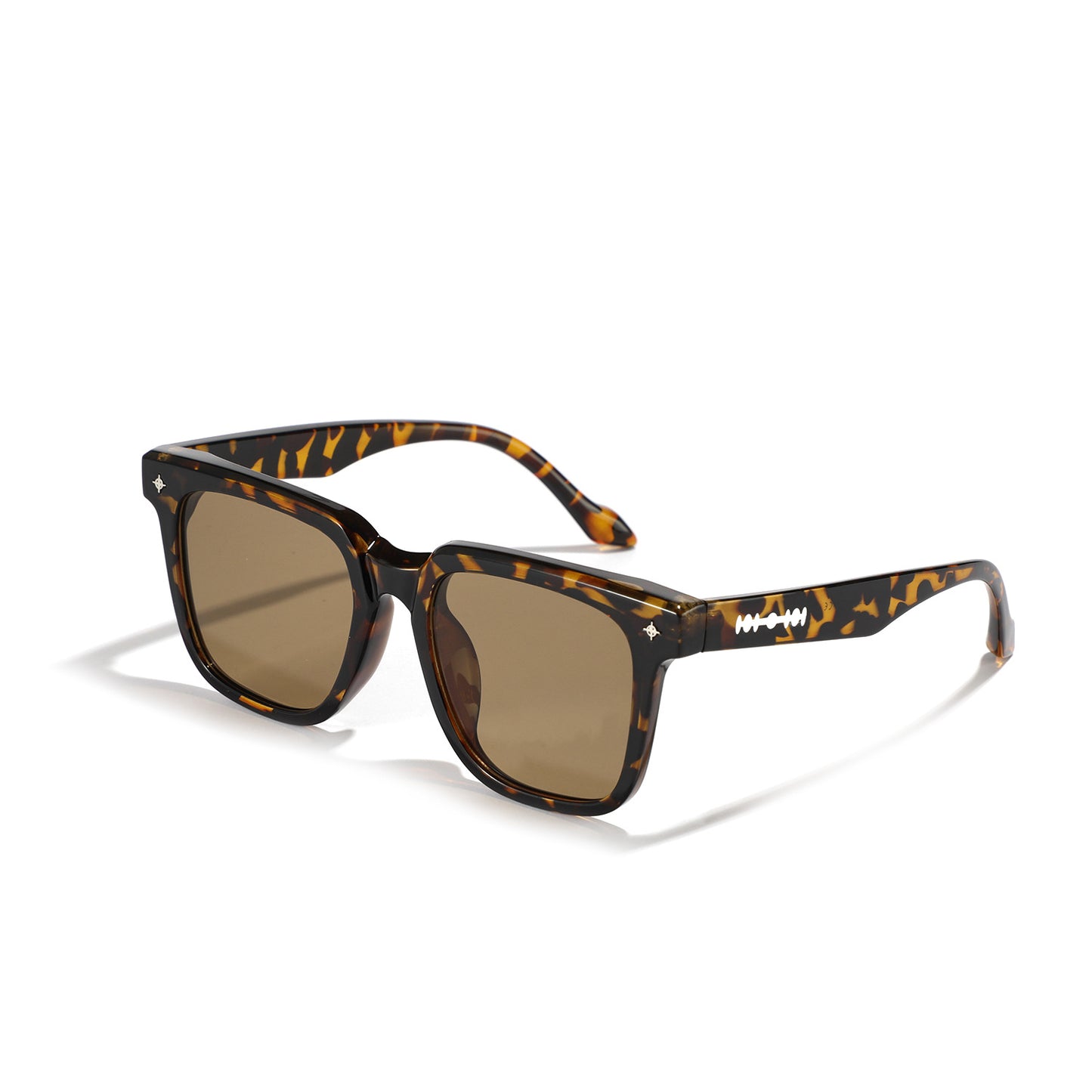 Damen modische quadratische Sonnenbrille mit stilvollem Schildpatt-Design Brehn