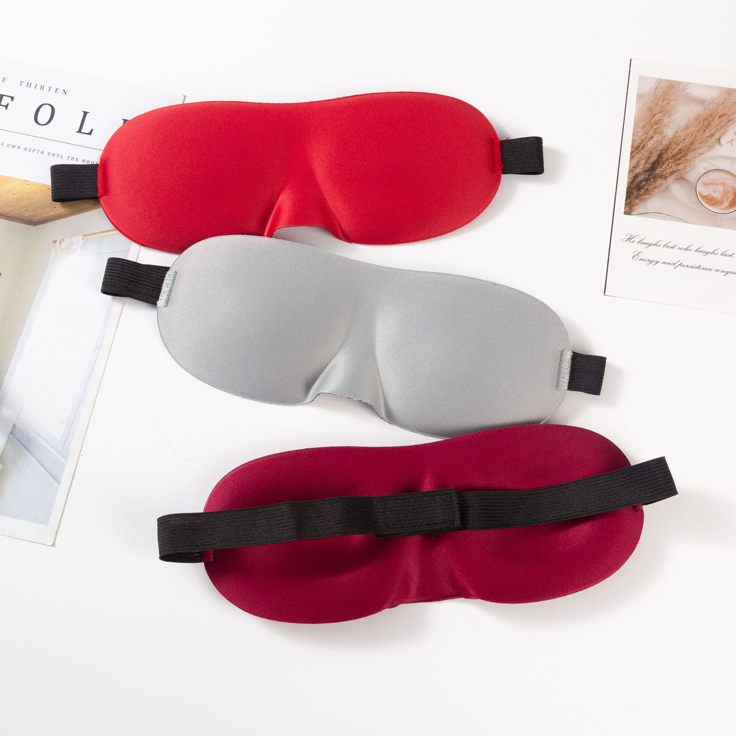 Unisex nan anatomisch geformte Schlafmaske mit geformten Augenmulden, leichtem Schaumkern und elastischem Komfortband Brehn