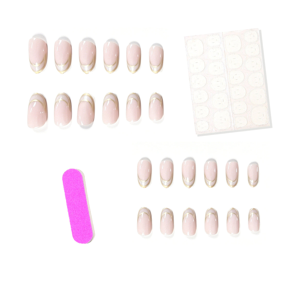 Stylische French Tip Acryl Nagelverstärkungen Brehn