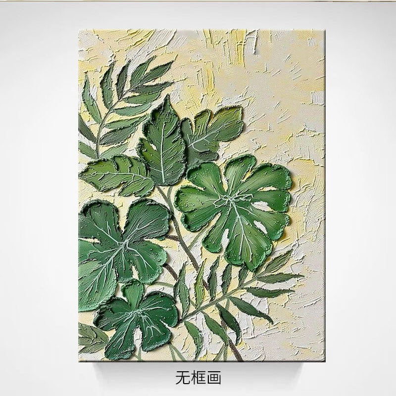 Texturiertes Botanisches Leinwand-Wandkunst