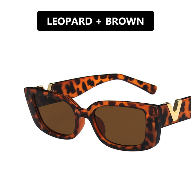 Damen moderne Cat-Eye Sonnenbrille mit Metallic-Details Brehn