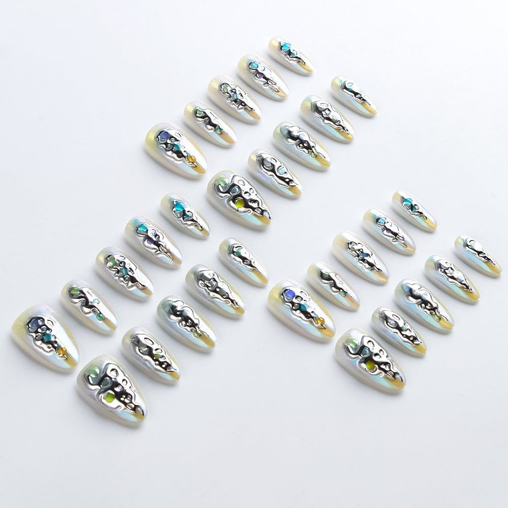 Dekoratives Press-On Nagelset Brehn