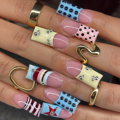 Abstract Design Press-On Nail Art Tips Brehn