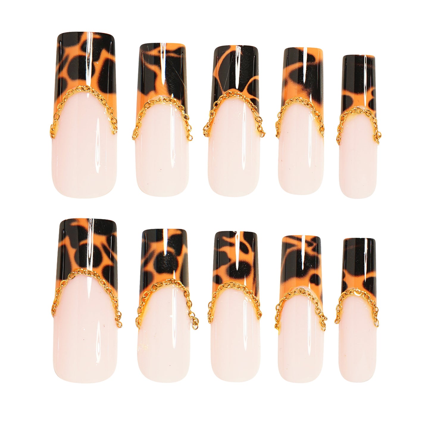 Elegante Lange Acryl Nagelverlängerungen Brehn