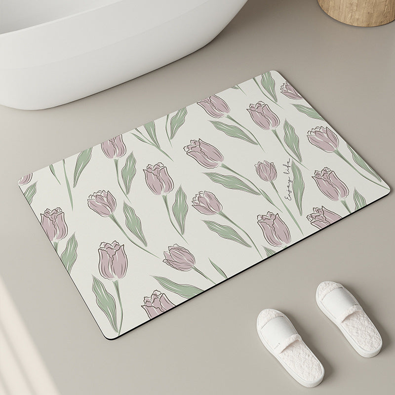 Blumendesign Duschmatte Brehn