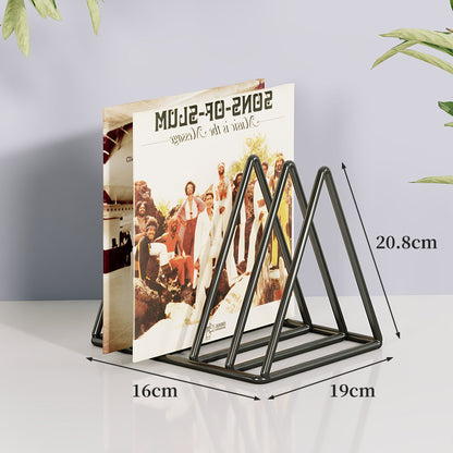 Dreieckiger Metalldraht Schallplatten- & Buchorganisator Rack