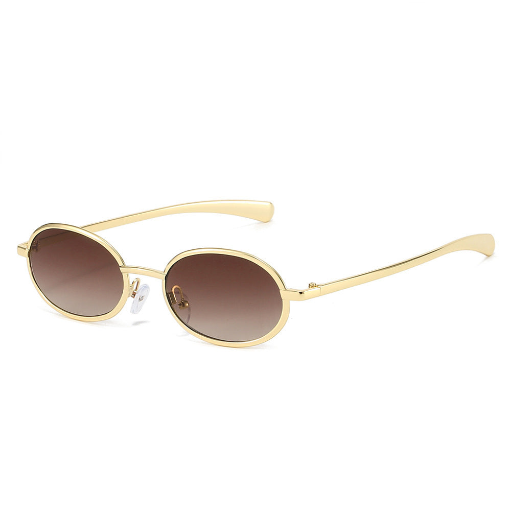 Stilvolle Retro-Oval-Sonnenbrille Brehn