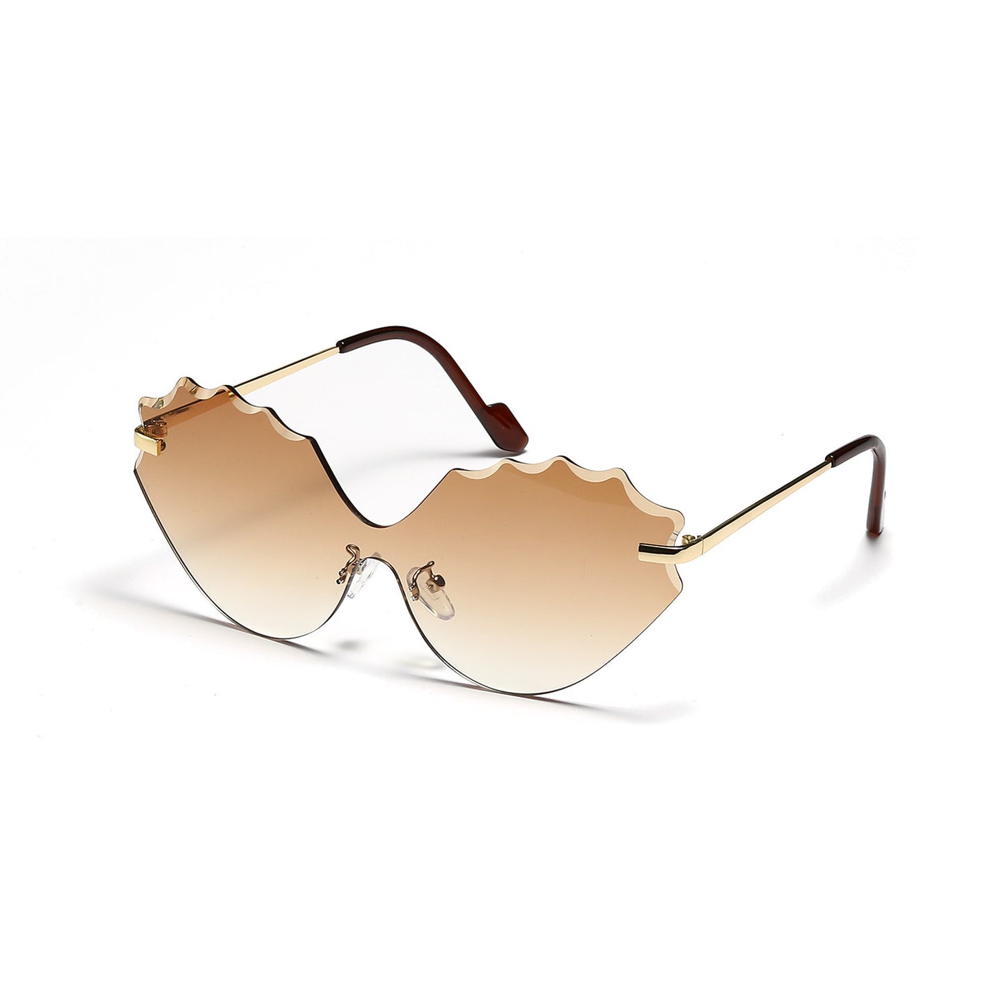Damen Sonnenbrille mit einzigartigem Wellen-Design Brehn