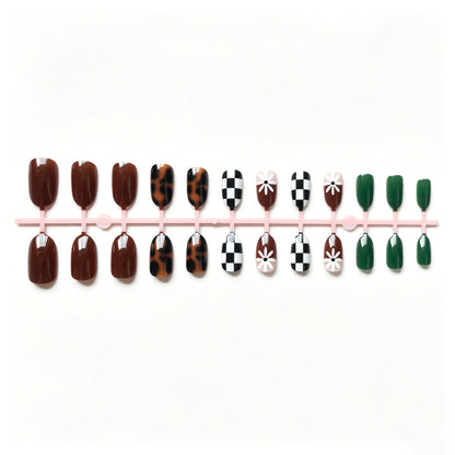 Künstlerisches gemischtes Muster Nagelkunst Set