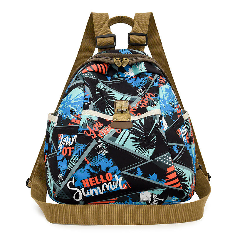 Trendiger Grafikdruck-Rucksack Brehn