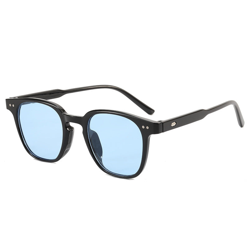 Damen modische quadratische Sonnenbrille mit glänzendem Rahmen Brehn