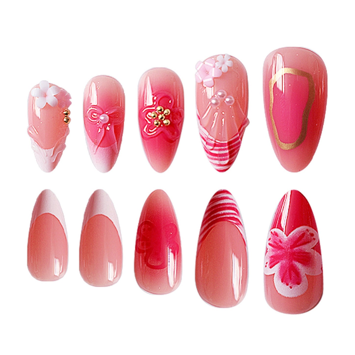 Florale Eleganz Nagelkunst Verlängerungen Brehn