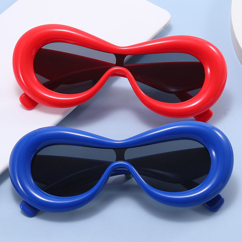 Damen futuristische Design-Sonnenbrille Brehn