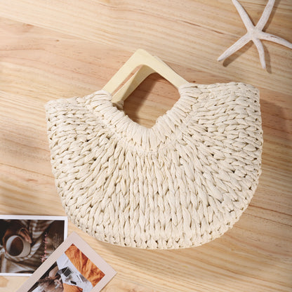 Handtasche Aus Nachhaltigem Geflochtenem Material mit Stilvollem Design Brehn