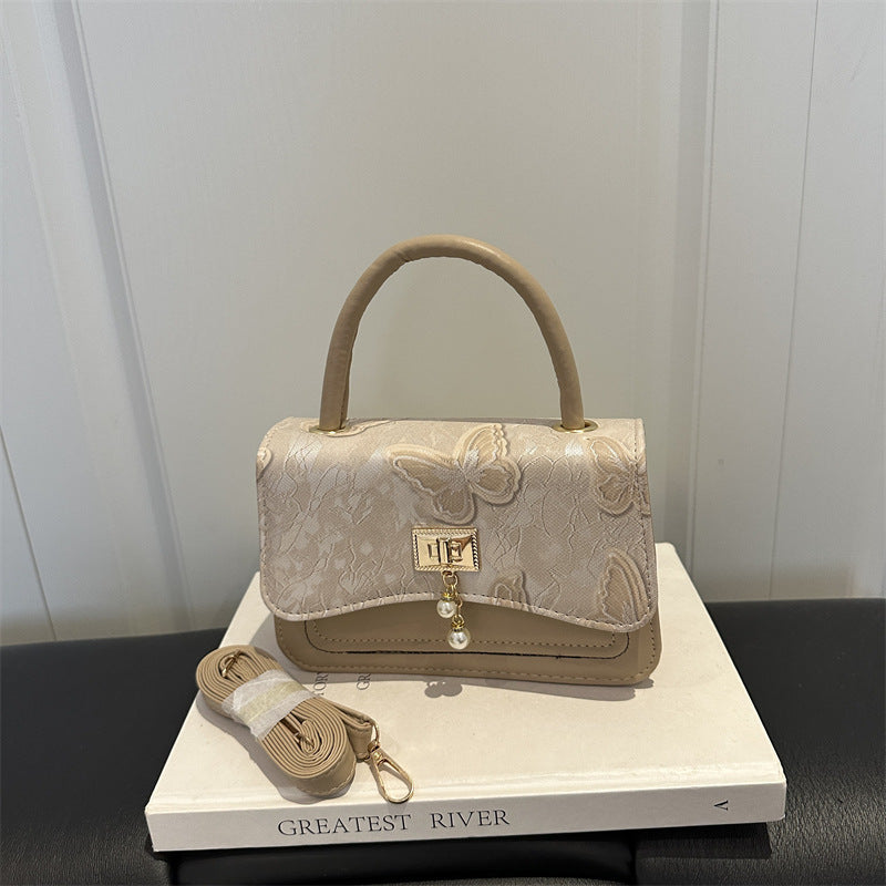 Elegante Blumenmuster Handtasche