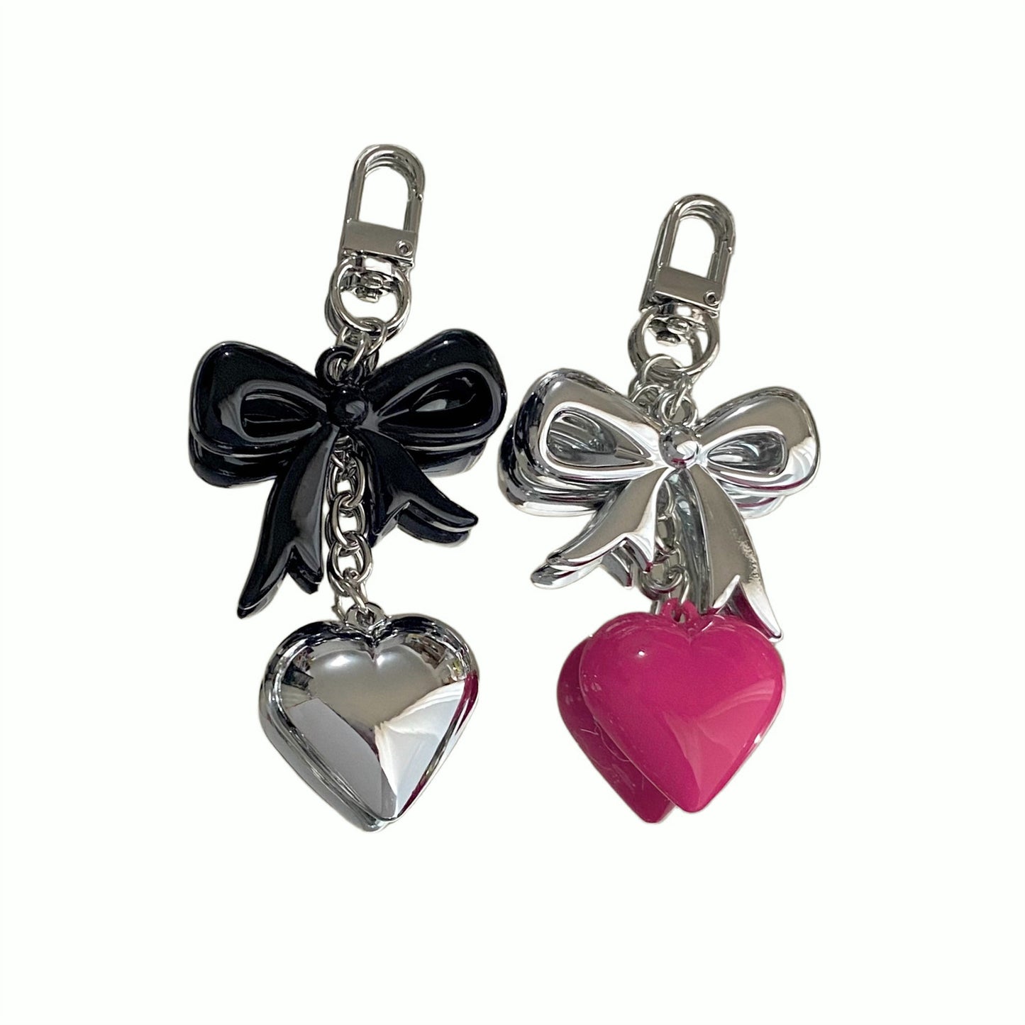 Herz und Schleife Charm Schlüsselanhänger Brehn