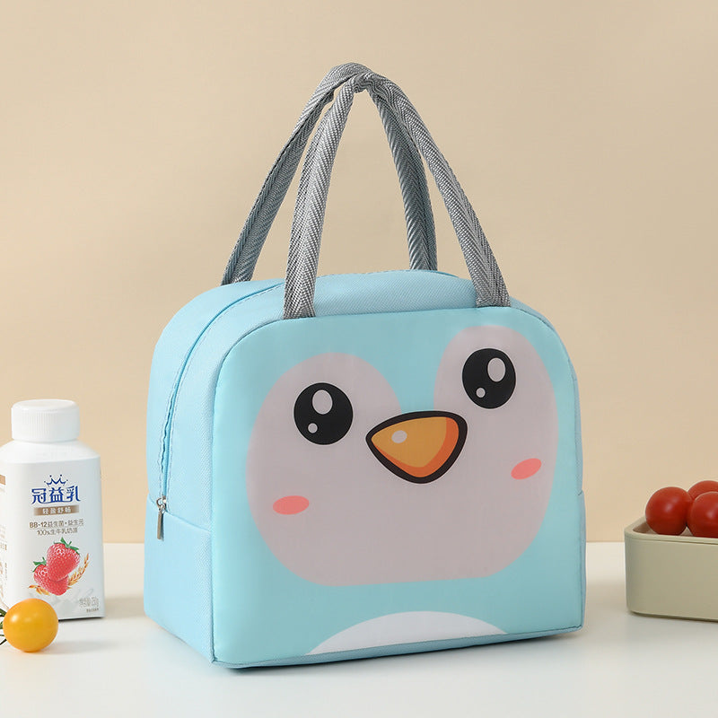 Süße tierische isolierte Lunch-Tasche Brehn