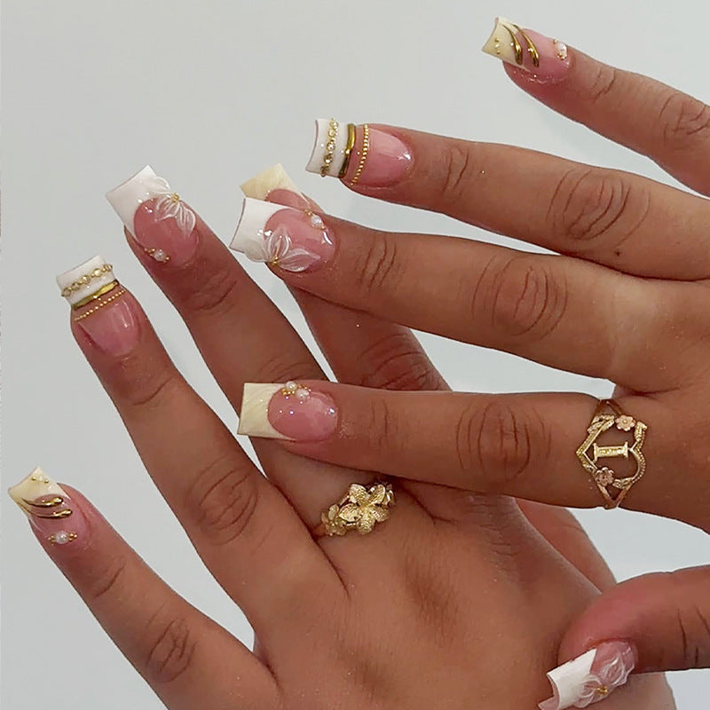 Premium French-Style Press-On Nail Set Brehn