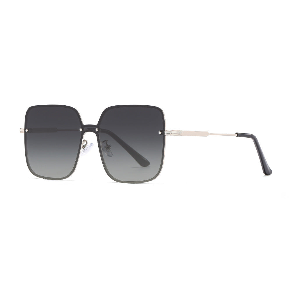 Damen Sonnenbrille im exzentrischen quadratischen Design mit hochwertigem Metallrahmen Brehn