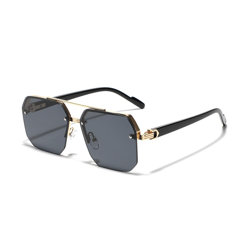 Damen hexagonale Sonnenbrille mit elegantem Metallrahmen Brehn