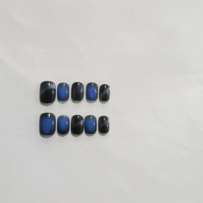 Galaxy-inspirierte Press-On Nagel Set Brehn