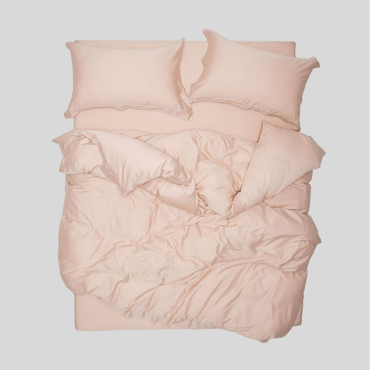 Bürstet Baumwolle Percale Bettbezug mit passendem Kissenbezug und Spannbetttuch